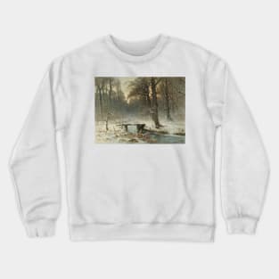 A January Evening in the Woods of The Hague by Louis Apol Crewneck Sweatshirt